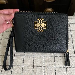 Tory Burch large clutch used once !
